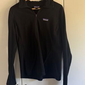 Patagonia Black Half-Zip Fleece Top